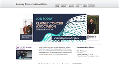 Desktop Screenshot of kearneyconcerts.org